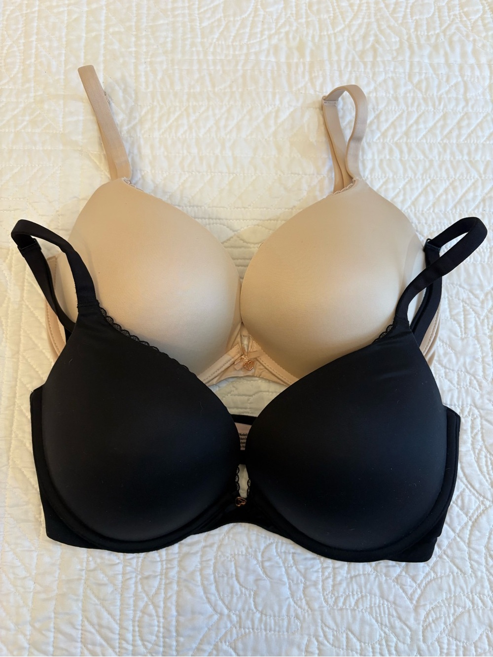 Victoria's Secret Push-up Bras - Black & Nude